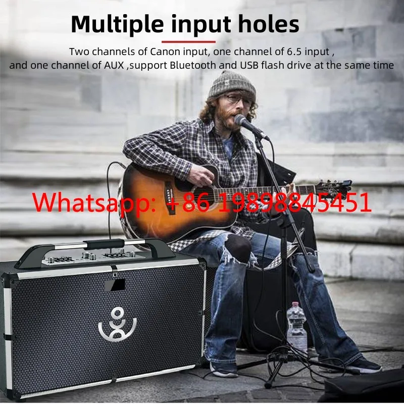 Sinoband Apls Pro 500W Wireless Bluetooth Speaker Strong Bass Portable Home Theater Party Stereo Subwoofer Support USB TF AUX
