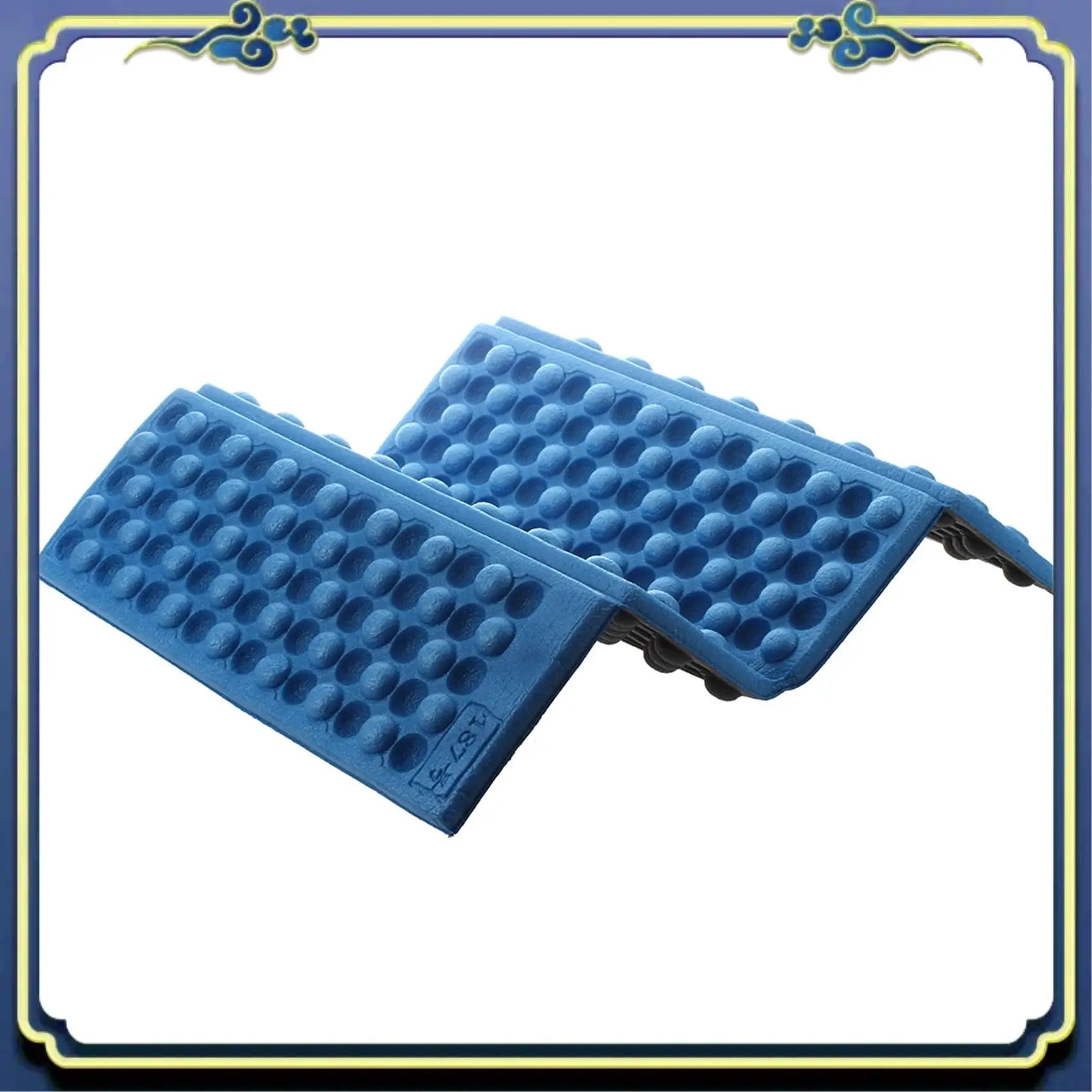 A56P-3X وسادة مقعد مخصصة قابلة للطي من الفوم المقاوم للماء (أزرق)