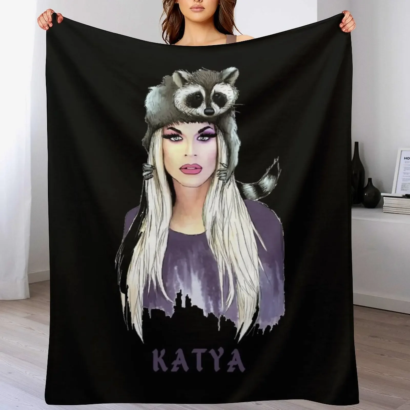 

Katya Zamolodchikova Party Throw Blanket All Season Soft Lightweight Blanket for Home