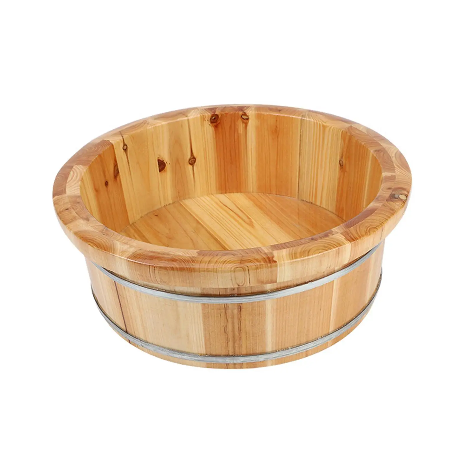 Wood Footbath Basin Footbathing Pedicure Massage Foot Bath Basin Basin Tub