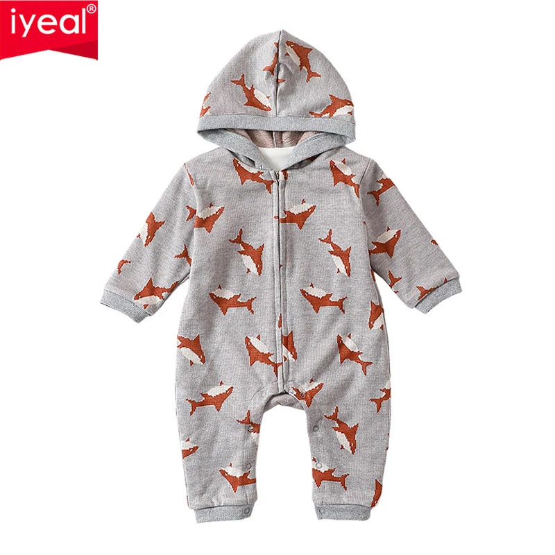 

IYEAL Cotton Long Sleeve New Born Baby Romper Infant Clothing 0-18 Months Spring Unisex Newborn Baby Clothes Print Baby Rompers