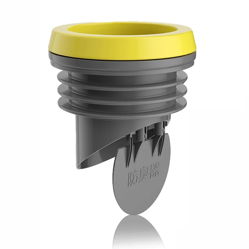 حلقات شمع شفاه المرحاض A44F مع صمام لمنع التدفق الخلفي - حلقة وعاء شمع سميكة تناسب خطوط نفايات 3.2-4 بوصة سهلة التركيب