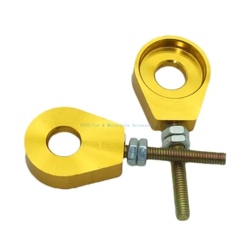 L5BC 1 Pair Chain Tensioner Adjuster Universal Motorcycle Aluminum Adjuster for CRF 50 70 Scooter Dirt Pit Bike 12mm/15mm