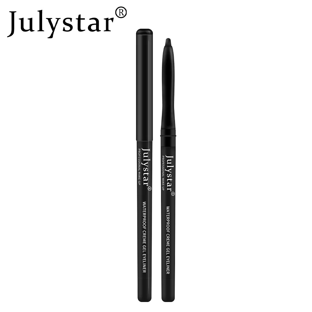 Julystar-Delineador Caneta Gel, Creme Delineador Impermeável, Maquiagem dos Olhos, Cosméticos Femininos, Longa Duração, Sem Desvanecimento, Portátil, Opção 10 Cores