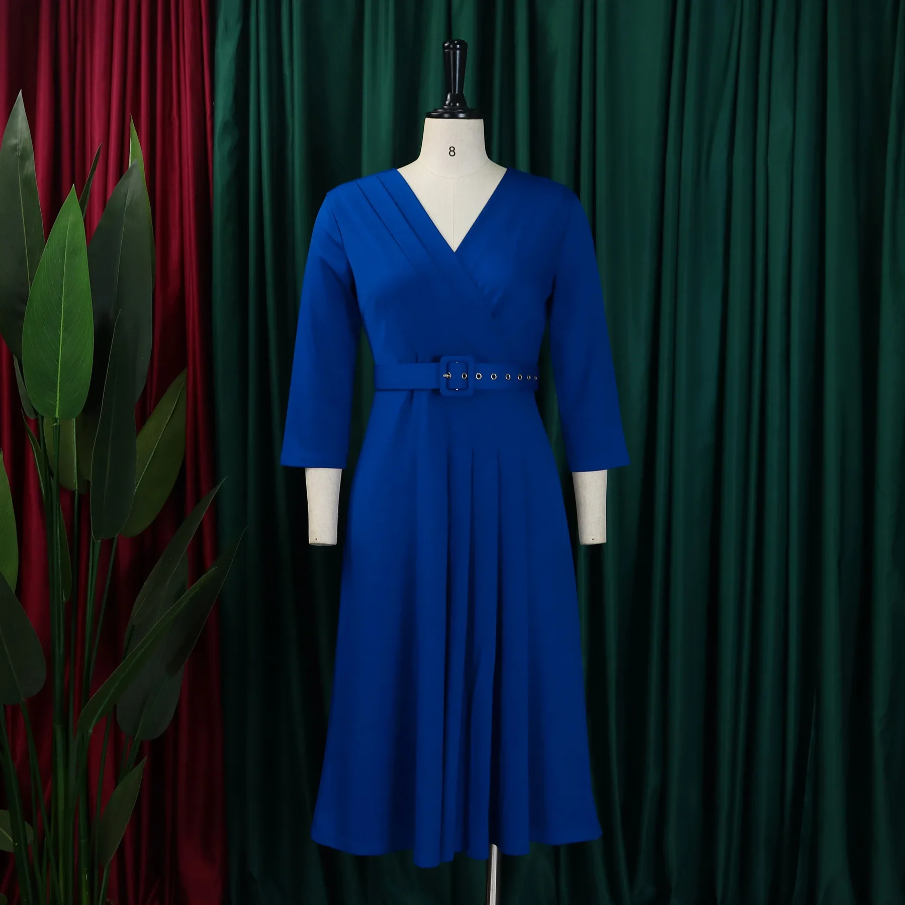 

African Dresses For Women Elegant Polyester New Muslim Fashion Abayas Dashiki Robe Kaftan Midi Dress Turkish Africa Clothing
