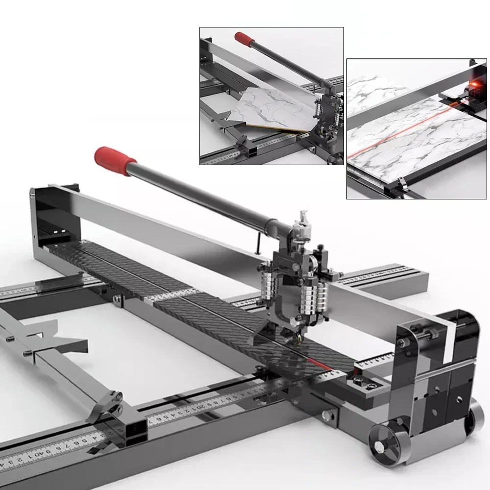 Ceramic Tile Cutter 800MM Push Knife Manual High Precision Marble Floor Tile Cutting Machine With Infrared Laser Positioning