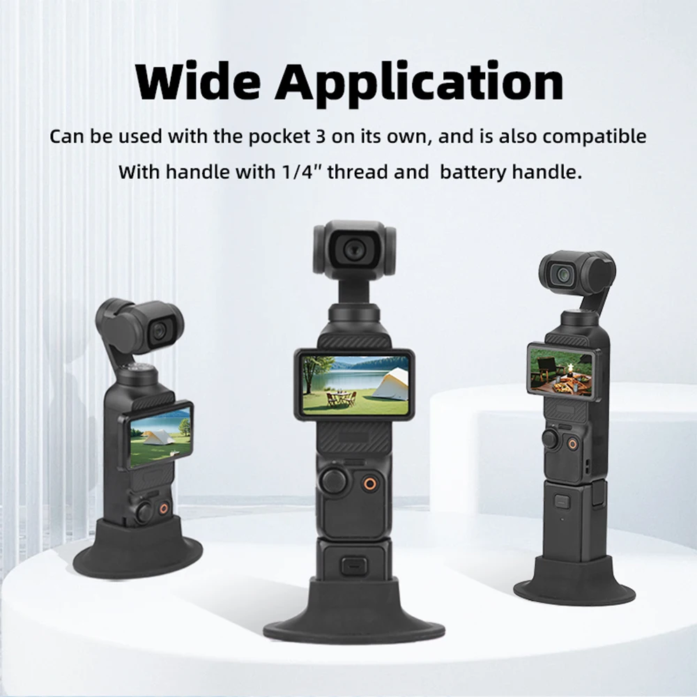 Brdrc-dji osmo Pocket 3用の固定シリコンドック,滑り止め,延長ベース,ブラケット,カメラ,クイックリリース,アクセサリー