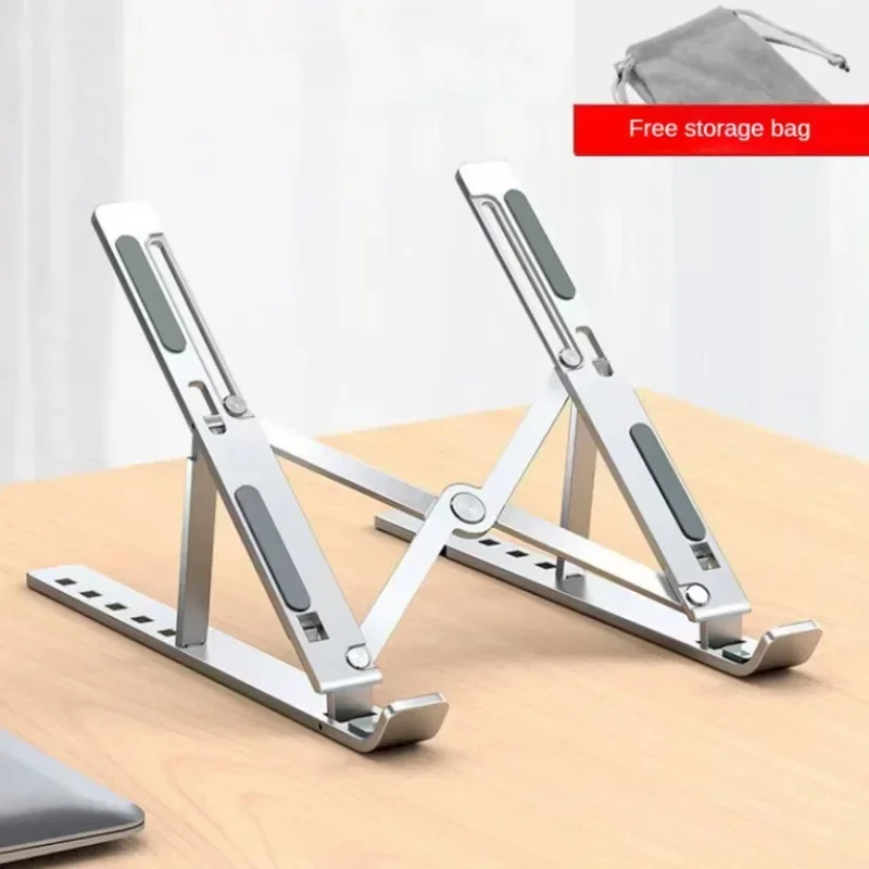 Aluminum Alloy Laptop Holder Stand Adjustable Foldable Portable for Notebook Computer Bracket Lifting Cooling Holder Non-slip