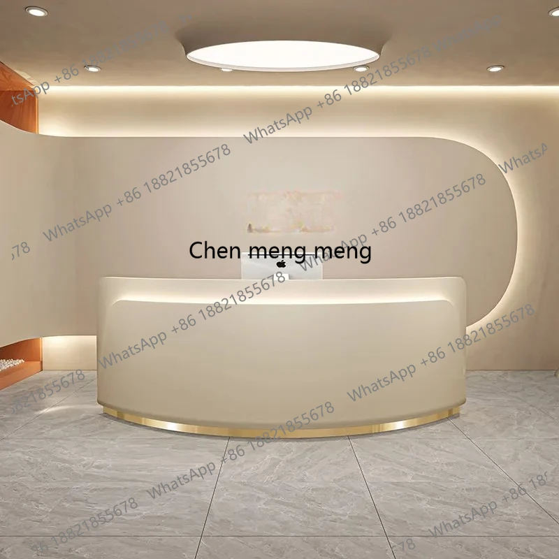 

RR Welcome Display Reception Desks Company Executive Beauty Reception Desks Aesthetic Design Comptoire Accueil Office Furniture