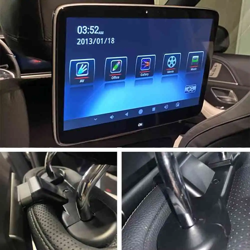 Android Bluetooth AirPlay New Headrest Monitor Display IPS Tablet Touch Screen For Car Rear Seat Player Movies/Netflix/Youtube image 2