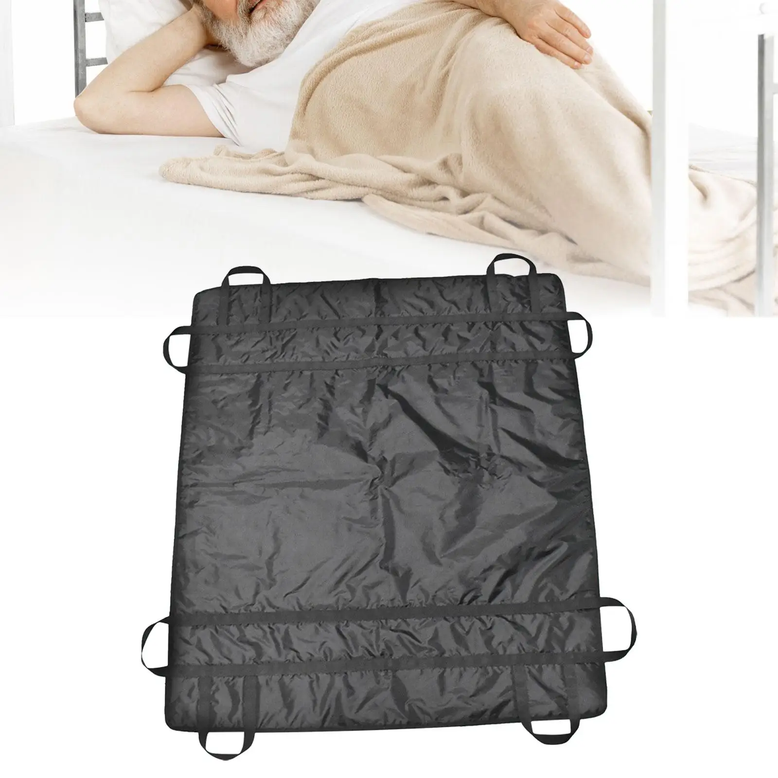 Positioning Bed Cushion with Handles Incontinence Bed Pad for Repositioning