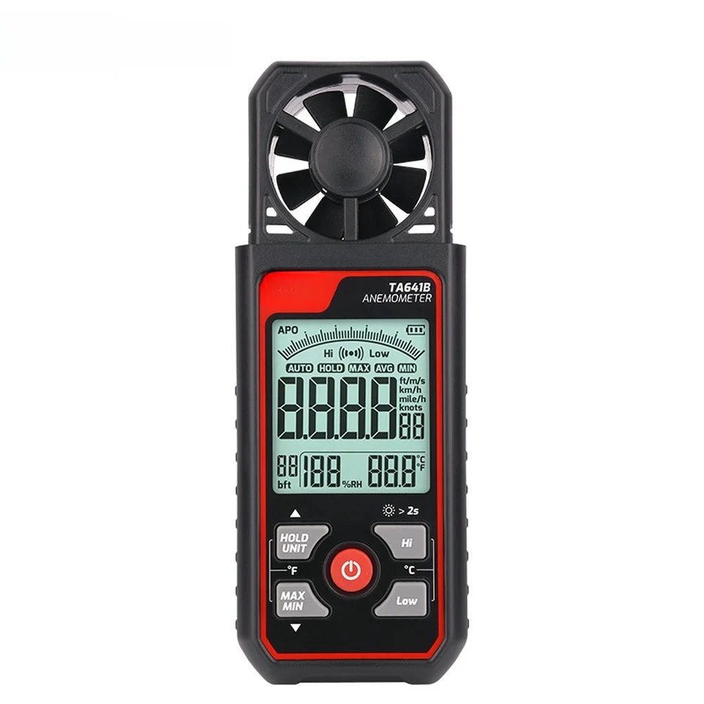 Digital Handheld Anemometer TA641B with 2 Samples per Second Sampling Rate and Auto Power Off After 10 Minutes