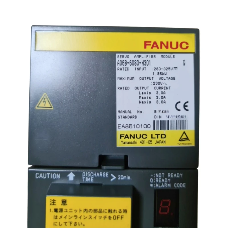 

Tested ok Fanuc A06B-6080-H301 Servo Drive In Stock Fast Shipping