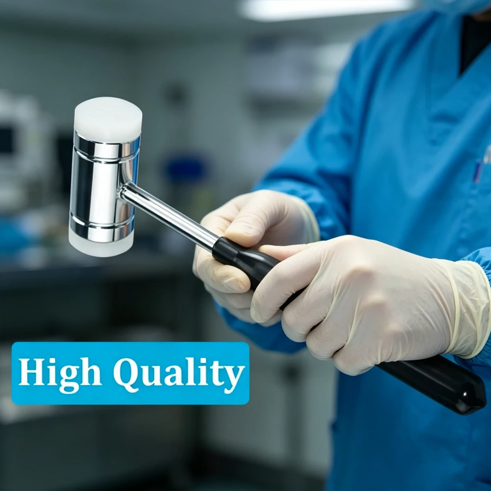 

Double Ended Nylon Dental Extraction Tool Bone Mallet Hammer for Surgical Procedures Multi Purpose Dental Instrument