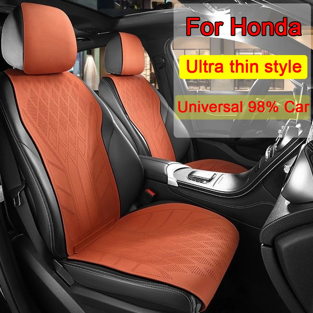 Ultrathin Car Seat Cover Suede Leather Seat Cushion Protector Pad Mat For BMWHonda Civic CR-V Accord Jade Crider Odyssey