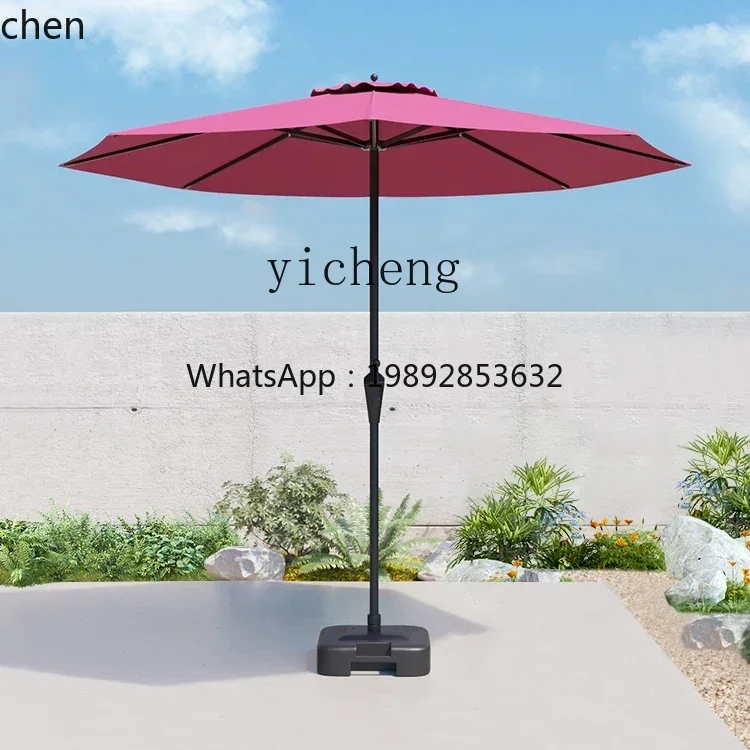 ZZ Outdoor Sunshade Umbrella Courtyard Umbrella Kiosk Stall Umbrella