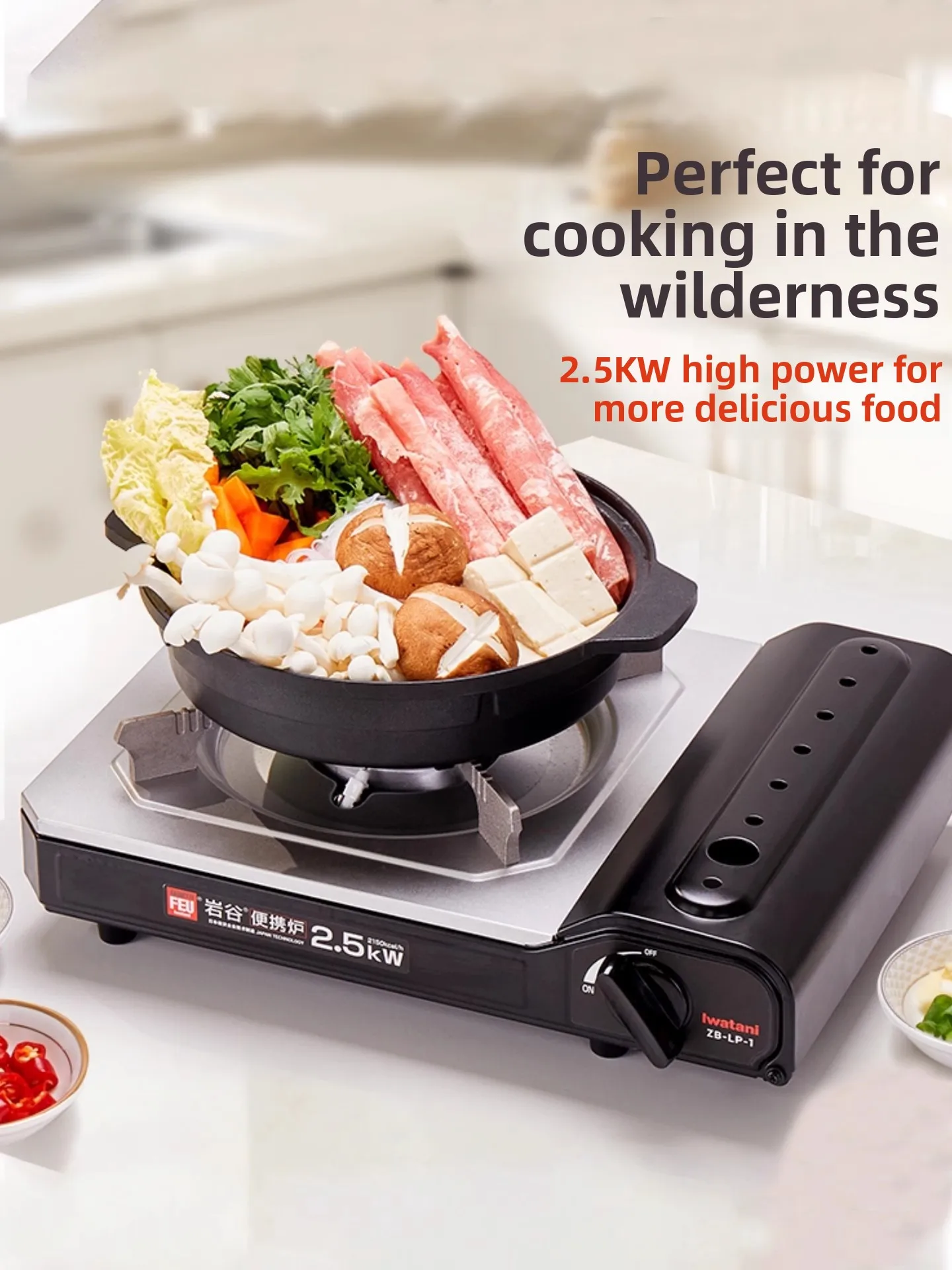 

Портативная уличная газовая плита Iwatani, новая модель, для домашнего использования, приготовления пищи, барбекю, портативная плита для хот-пота