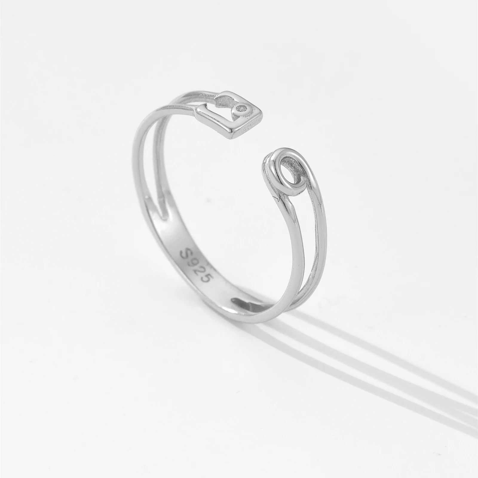 LOZOYA-anillo abierto Ajustable de Plata de Ley 925 para mujer, círculo Simple, fino, para fiesta, aniversario, cumpleaños, regalo del Día de la madre, 2024