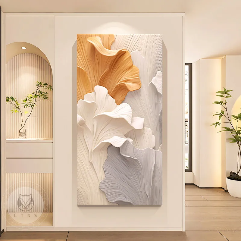 Entry porch decorative painting abstract art corridor aisle murals high-end sandstone hanging paintings