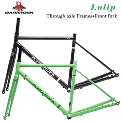 DARKROCK-LUTIP Road Bicycle Frame Cr-Mo Front Fork, 700ccX44 0/470/500/530/560mm, Lnternal Wiring Design
