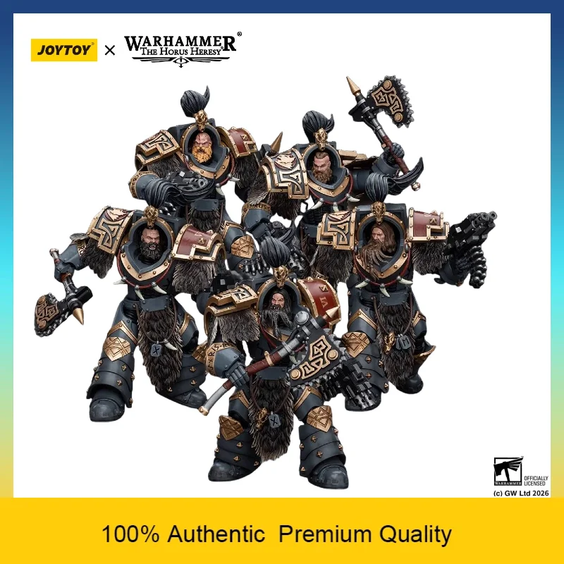 

JOYTOY Warhammer The Horus Heresy Space Wolves Varagyr Wolf Guard Terminator Squad 1/18 Articulated Collectible Action Figures