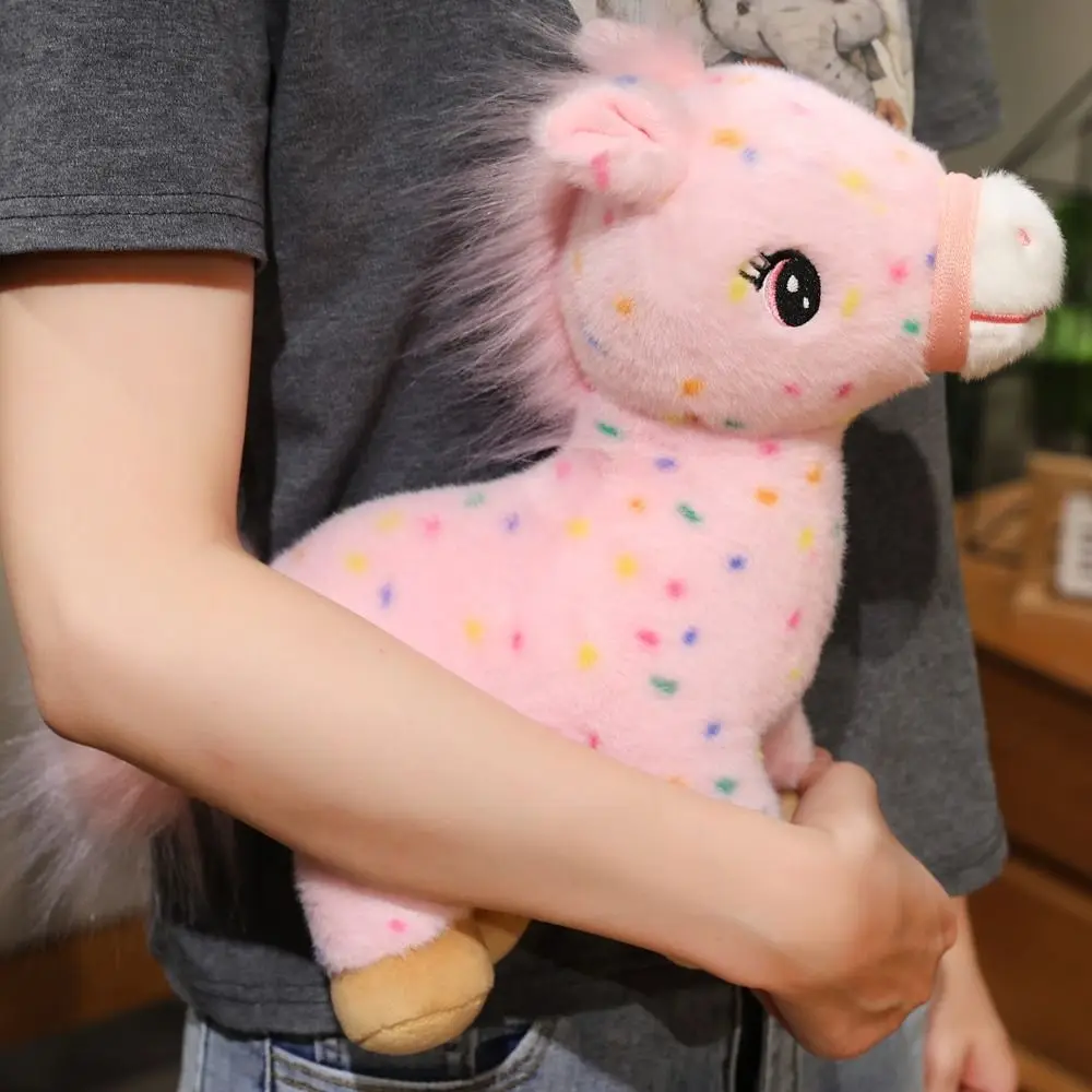 

Плюшевая игрушка-лошадь Lucky Horse: мягкая коллекционная фигурка из ПП-хлопка, портативный кулон-лошадь, праздничный декор