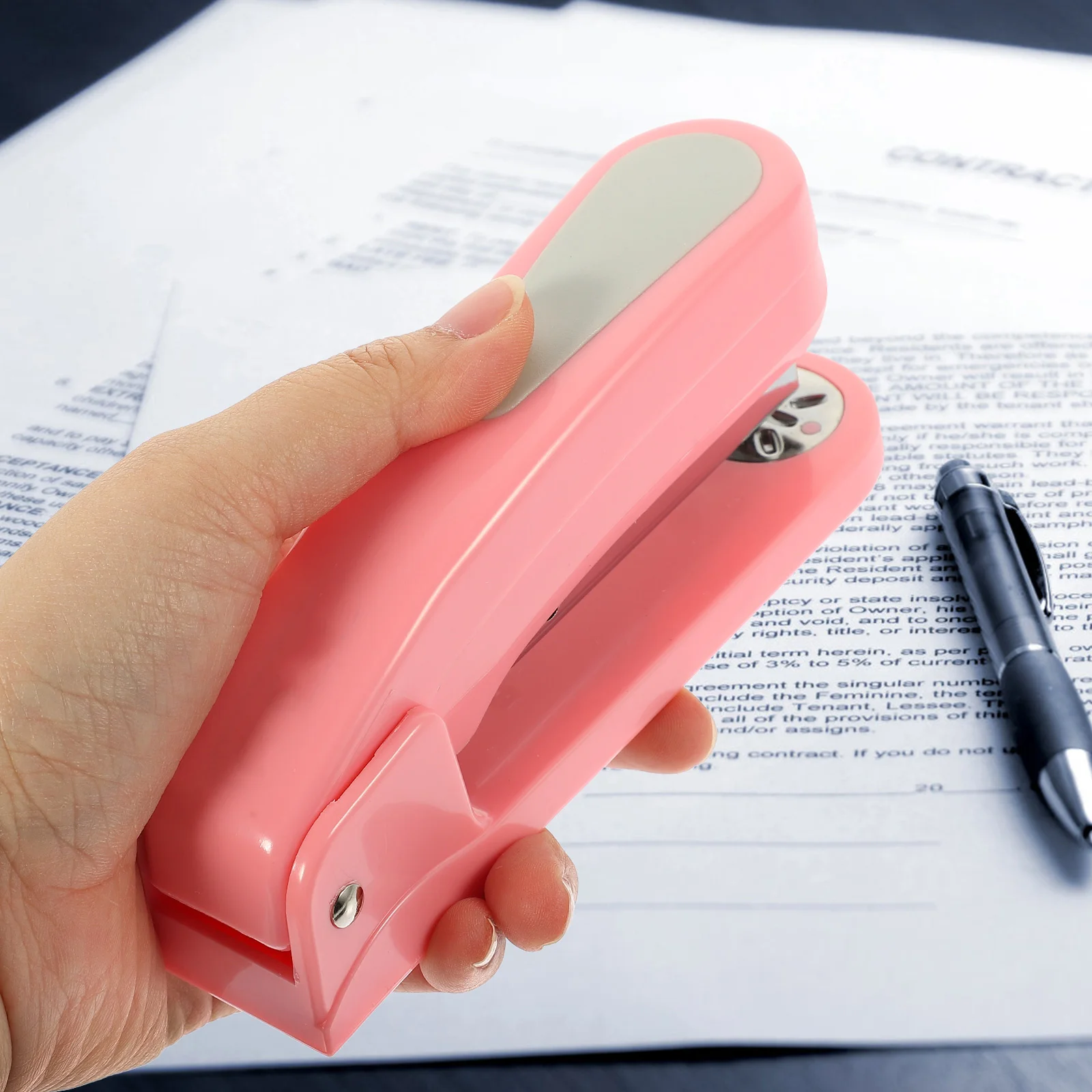 

Rotary Stapler 360 Degree Swivel Design Multi-Use Office Stapler for Home School Desk Organization Lightweight and Compact