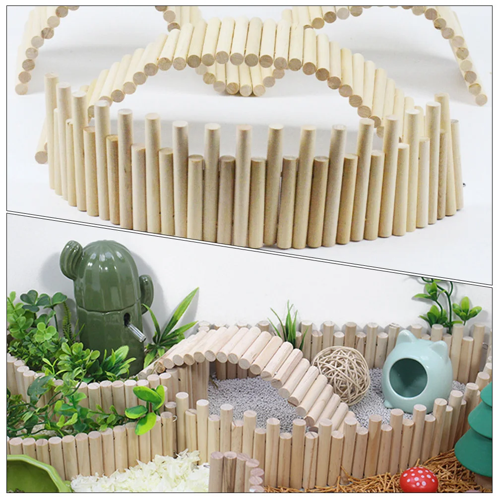 

Wooden Mini Fence 8Cm Small Garden Fence For Micro Landscape Diy Decorative Ornament Micro Landscape