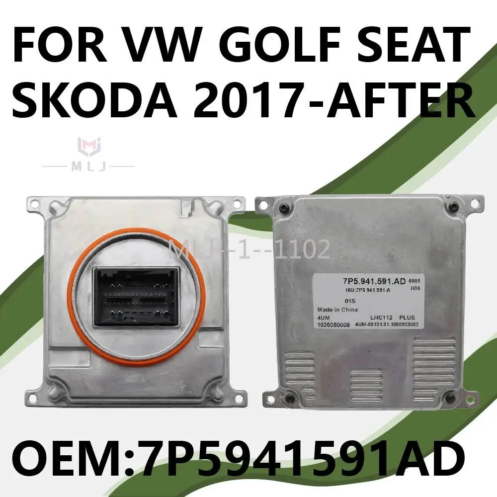 

OEM Xenon Headlight Ballast 7P5941591AD Power Module For VW Golf Seat Skoda 2017-After LED Headlight Control Unit 7P5941591AD