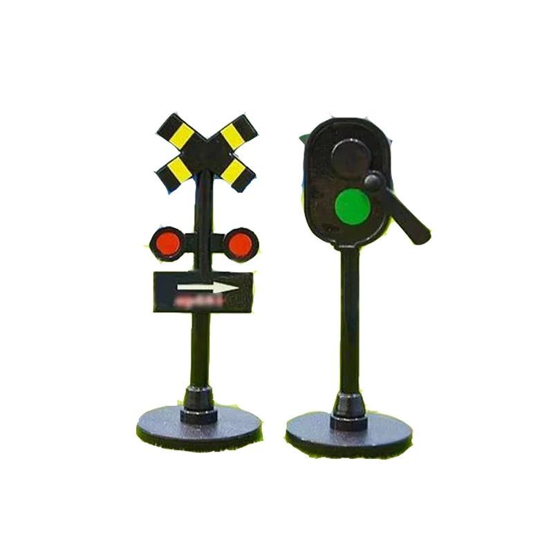 Adecuado para la escena de tren de carril de luz eléctrica, cambio manual de grupos de semáforos de luz, juguetes para niños/niños, regalo X1-13