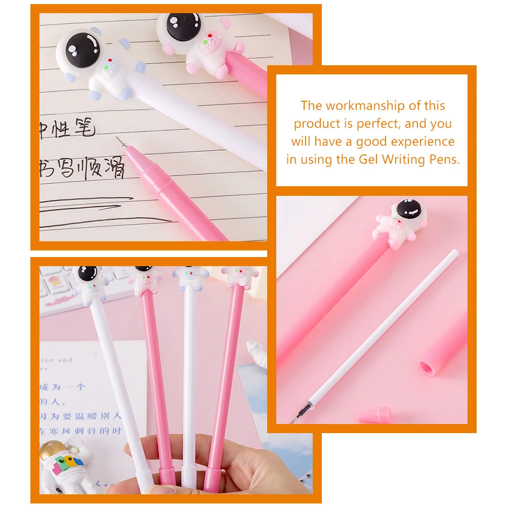 

12Pcs Writing Pens Gel Ink Astronaut Style Comfortable Grip Smooth Writing Perfect Student School Supplies Gift