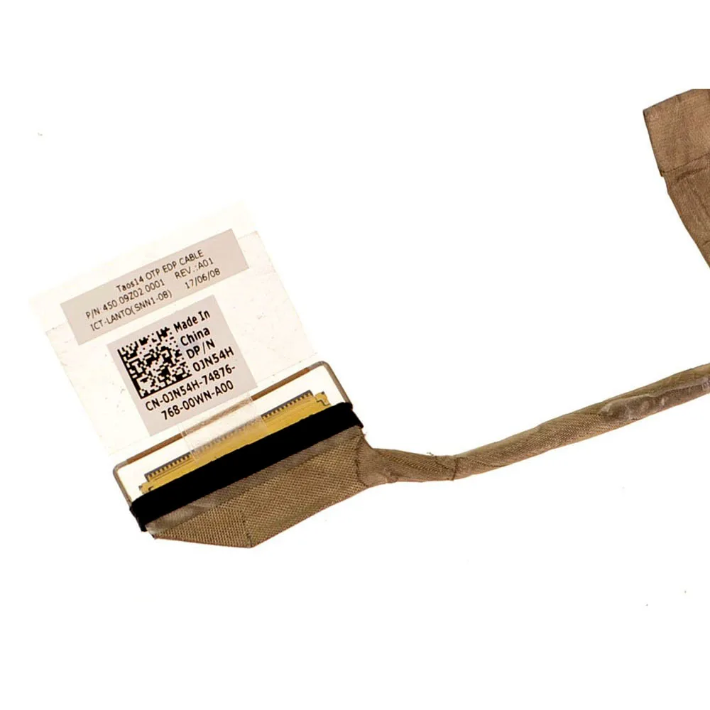 แล็ปท็อป LCD LVDS สายสำหรับเดลล์สำหรับละติจูด 3480 0JN54H JN54H 450.09Z02.0001