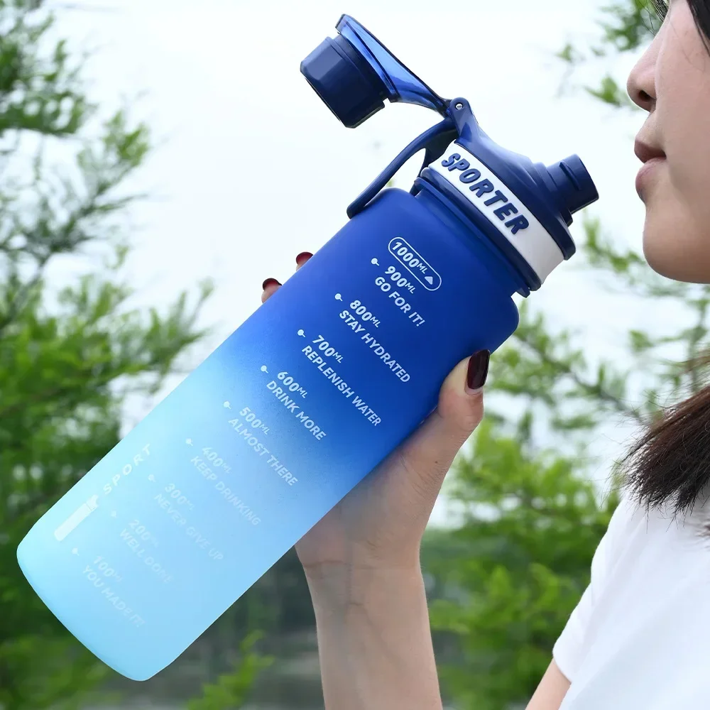

1L Tomatodo Water Aesthetic Sports Drinking Bottle Picnic Plastic Gym BPA Free Botella De Agua 1 Litros Garrafa PC Cup