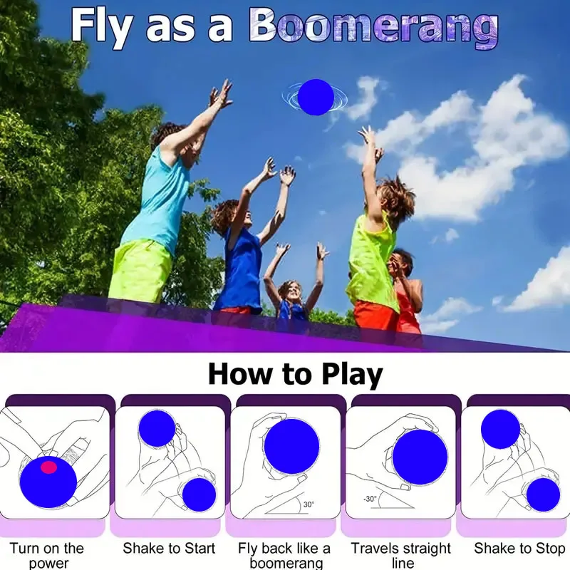 플라잉 오브 볼 2023 갤럭시 우주 글로브 UFO 부메랑 서스펜션 볼, 은하계 피젯 스피너 미니 드론 멋진 장난감, 생일 선물