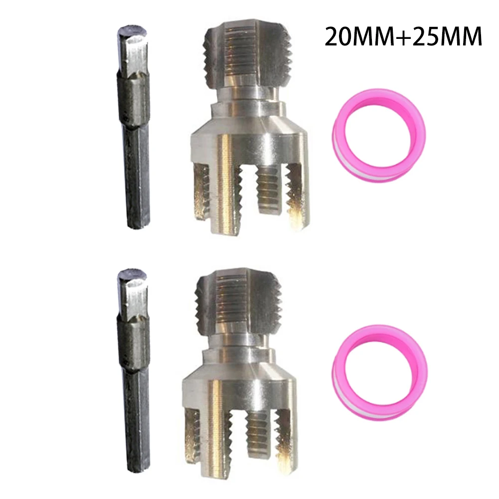 1/2PCS PPR Water Pipe Threader 20MM/25MM Tapping Tool Integrated 1-PIECE Versatile Thread Cutting With Raw Tape Tool Parts