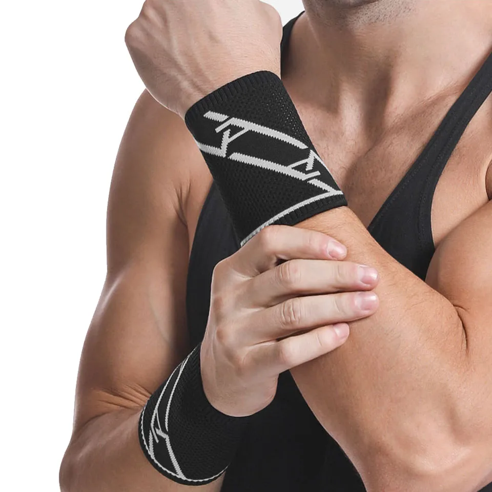 AOLIKES-muñequera de compresión elástica y transpirable para tenis, gimnasio, deporte, tendinitis