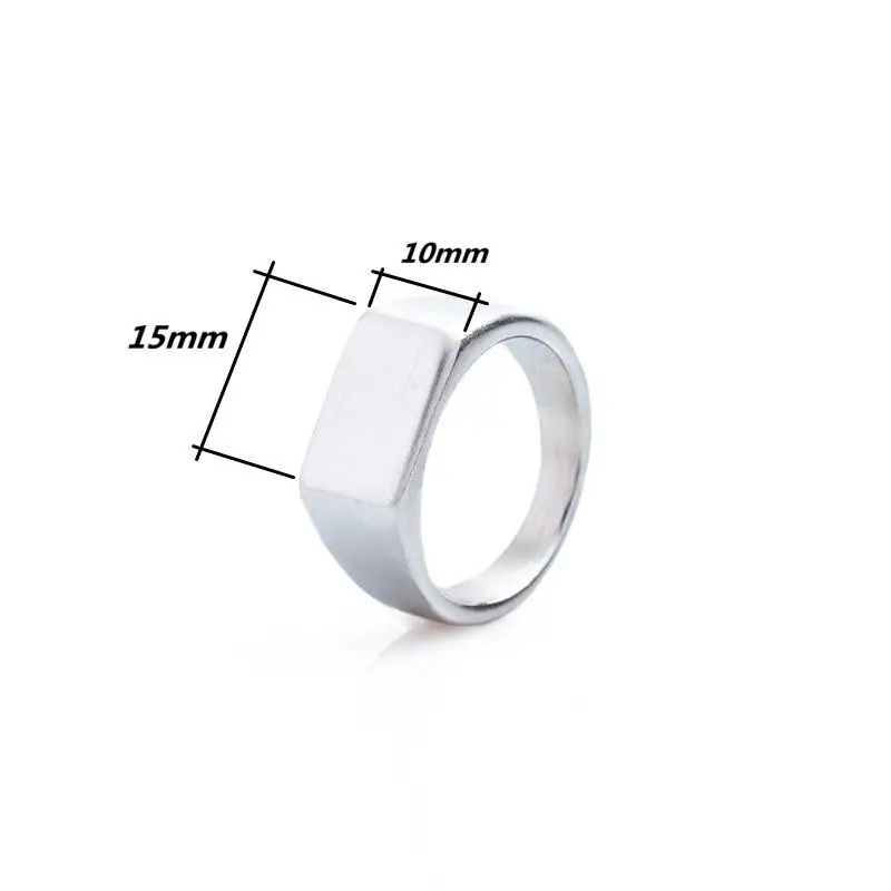 Jiayiqi Classic Frosted/Smooth Tops Men\'s Rock Punk Rings Cool Fashion Individuality Signet Ring For Women Man Party Jewelry