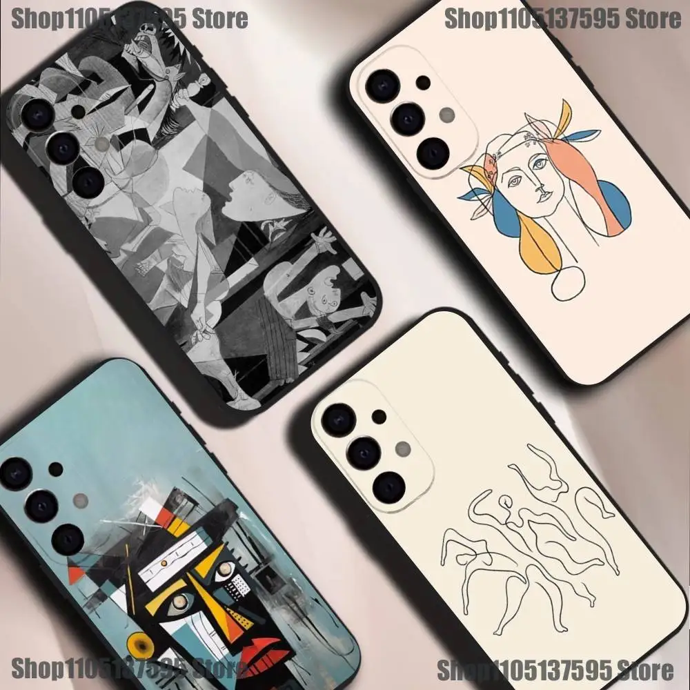 

Picasso Abstract Art Painting Phone Case For Samsung S25,S24,S21,S22,S23,S30,Ultra,S20,Plus,Fe,Lite,5G Black Cover