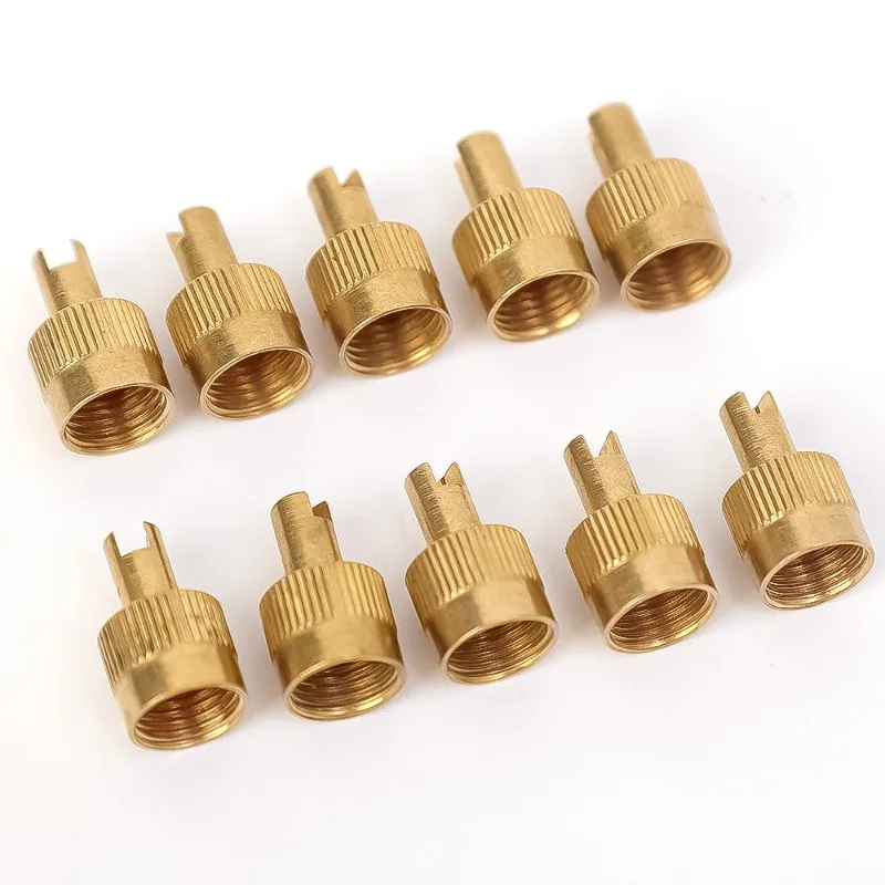 10pcs Car Motorcycle Tire Valve Cap with Heart Removal Tool Slot Head Valve Stem Caps Truck Bike Rim Valve Caps Dust Cap