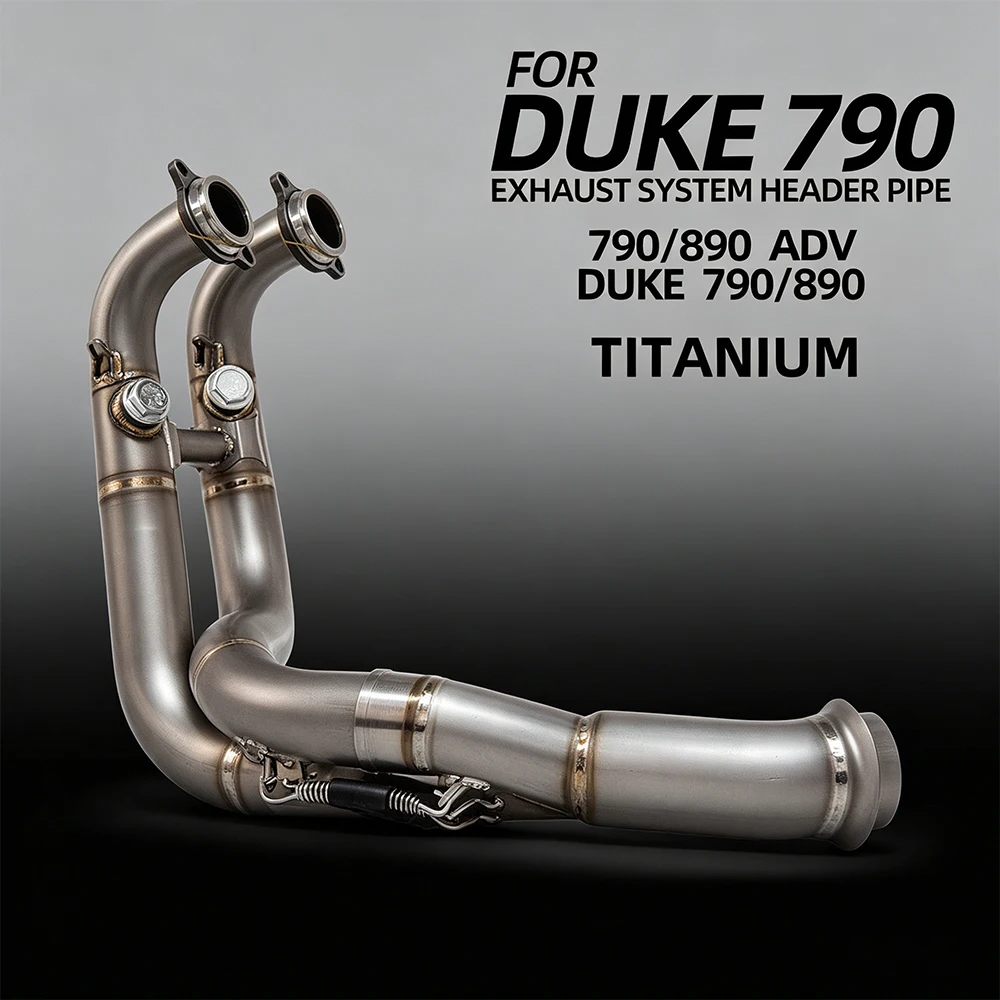 Duke790 Exhaust Pipe For 790Duke Duke890 890Duke 790ADV ADV790 890ADV ADV890 Moto Escape Manifold Headers Tube Fit OEM Muffler