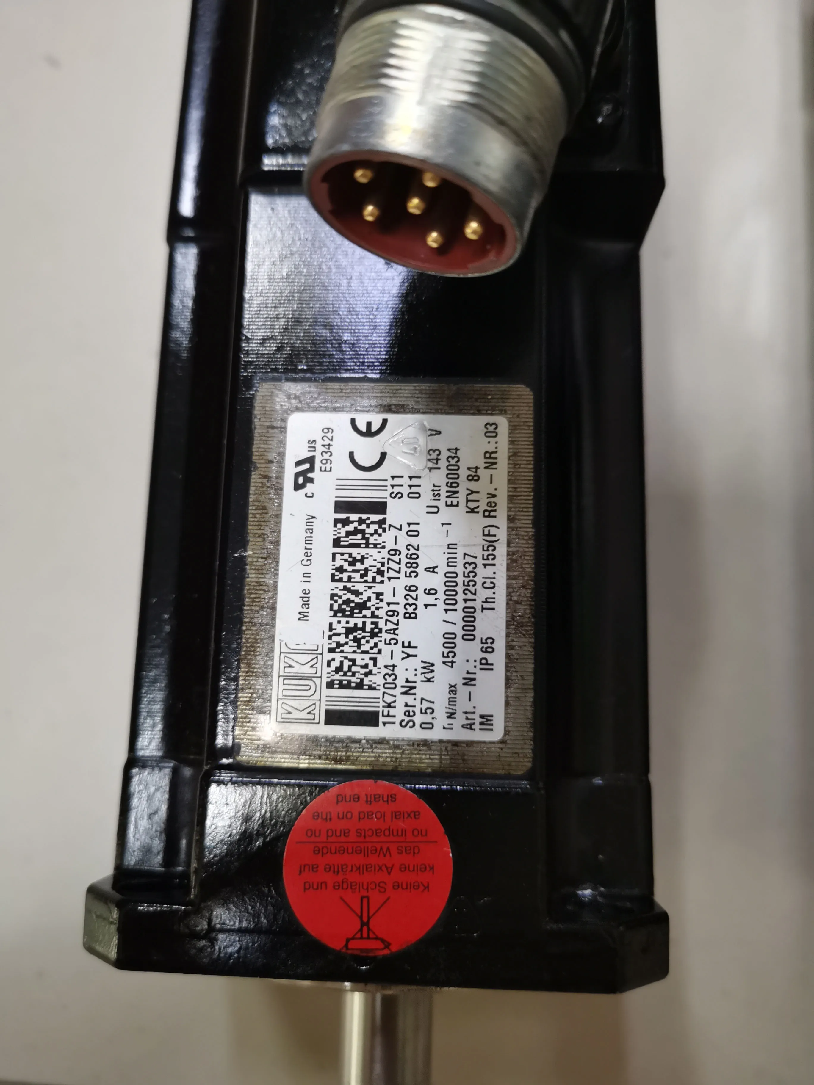 Серводвигатель 1FK7034-5AZ91-1ZZ9-Z для KUKA