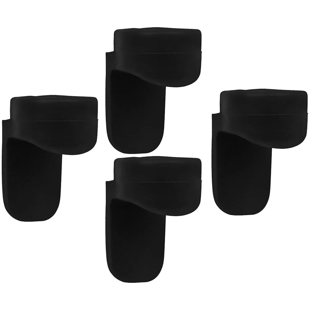 Clarinet Stand Round Color Long Handle Thumb Pad (black) *4pcs Instrument Finger Rest Silica Gel