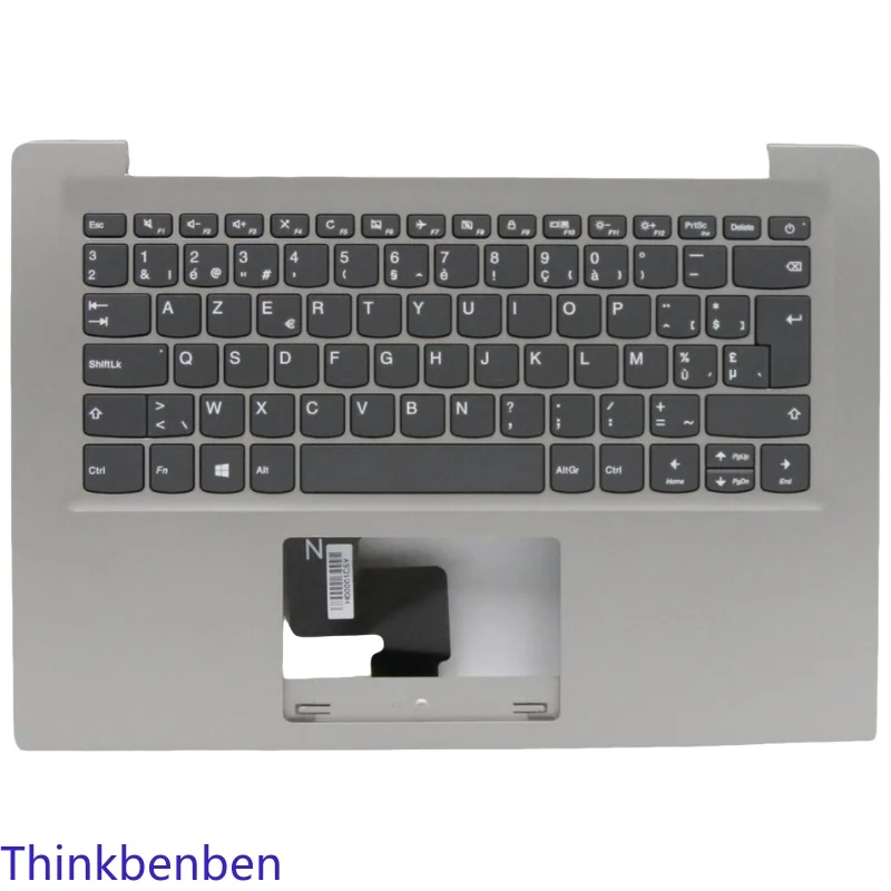 BE Belgian Mineral Gray Keyboard Upper Case Palmrest Shell Cover For Lenovo S130 14 130s 14 14IGM 120s 14IAP Winbook 5CB0P23771
