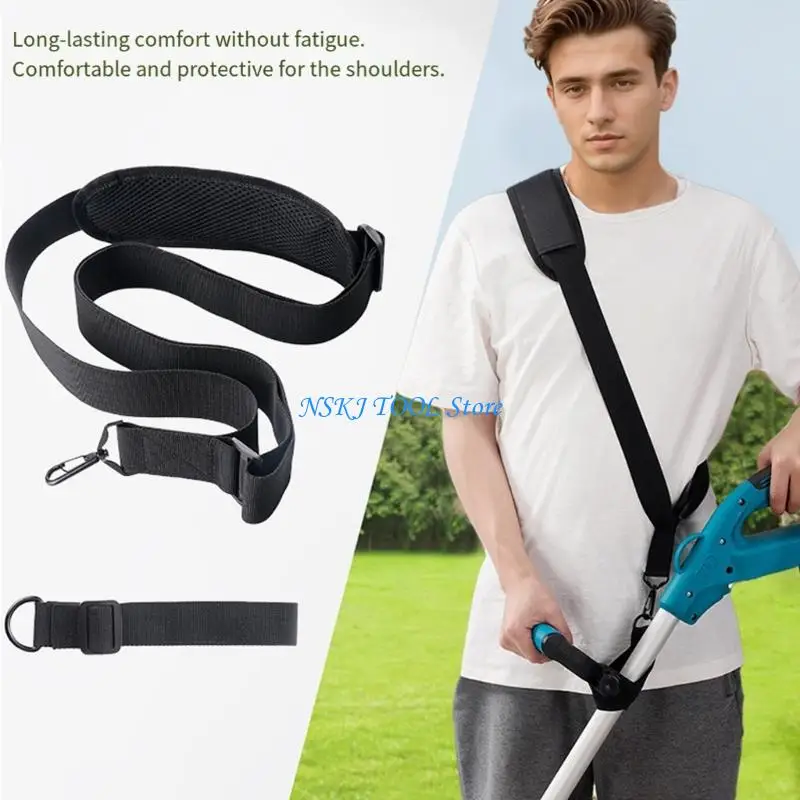 L8RC Heavy Duty Shoulder Strap For Lawn Trimmers Electric Pruners And Outdoor Power Equipment 47-86cm Adjustable Length