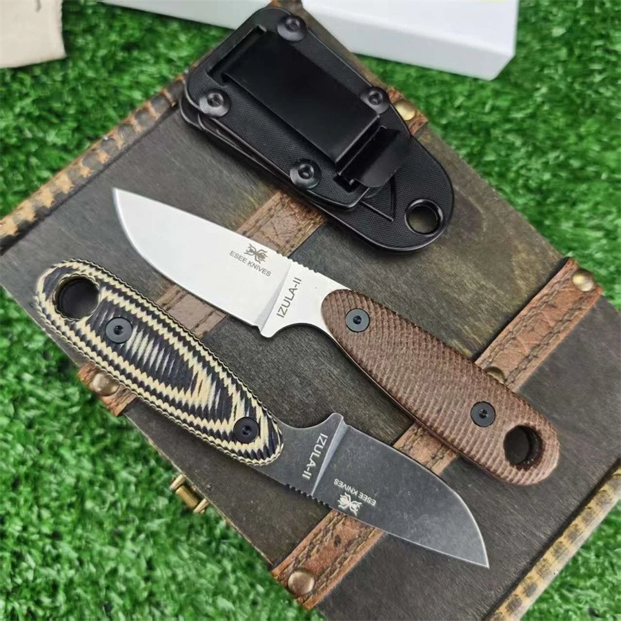 izula-アウトドア固定刃ナイフ-超耐久性サバイバルナイフ-シース付き-軽量アウトドアナイフ-キャンプ、狩猟、釣り用
