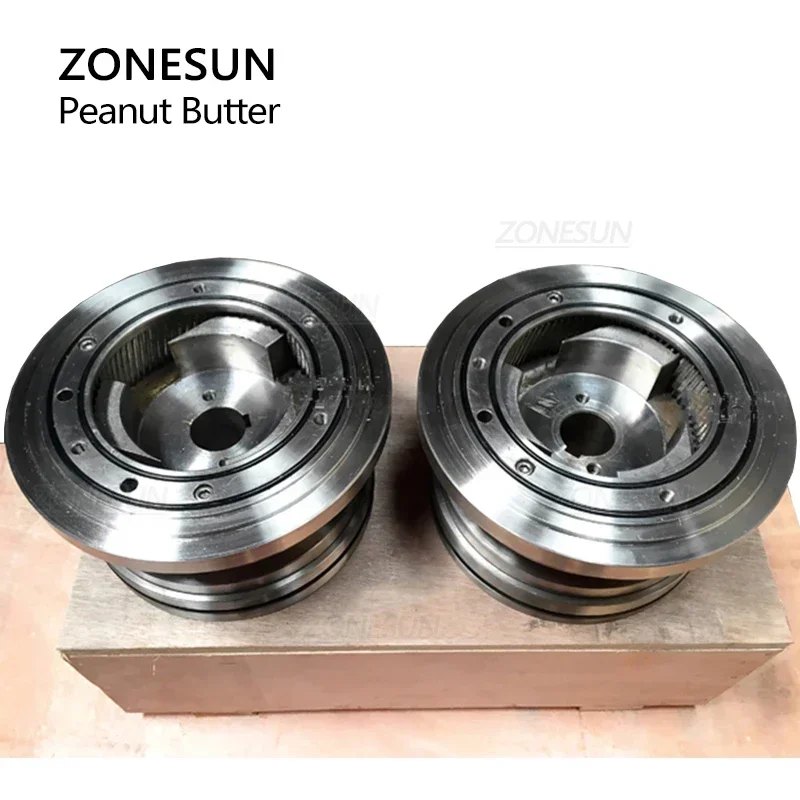 ZONESUN ZS-JM80 Automatic Colloid Mill Peanut Butter Tahini Almond Paste Chili Sauce Sesame Flavoring Grinder Production