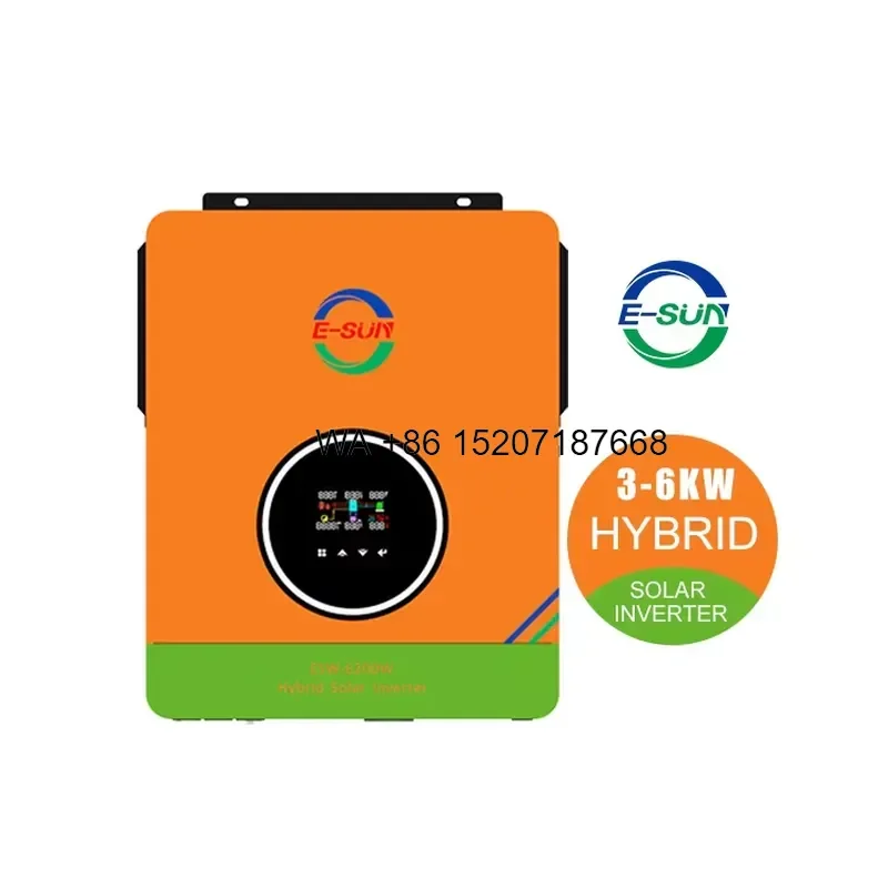 Wmwmnu for Esun 3.6kw Hybrid Solar Inverter 6.2kw Off on Grid Inverters for DC to AC Home Energy Conversion