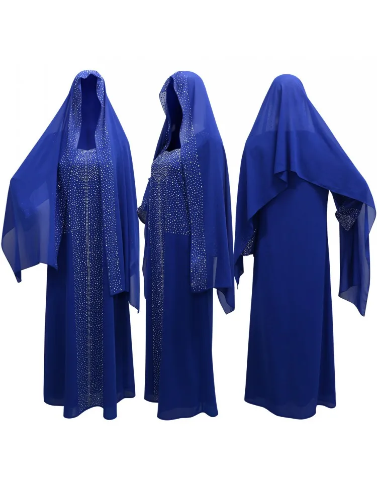 Ramadan Eid Abaya Embroider Dubai Turkey Muslim Hijab Dress Islamic Clothing African Dresses For Women Robe Musulmane Djellaba