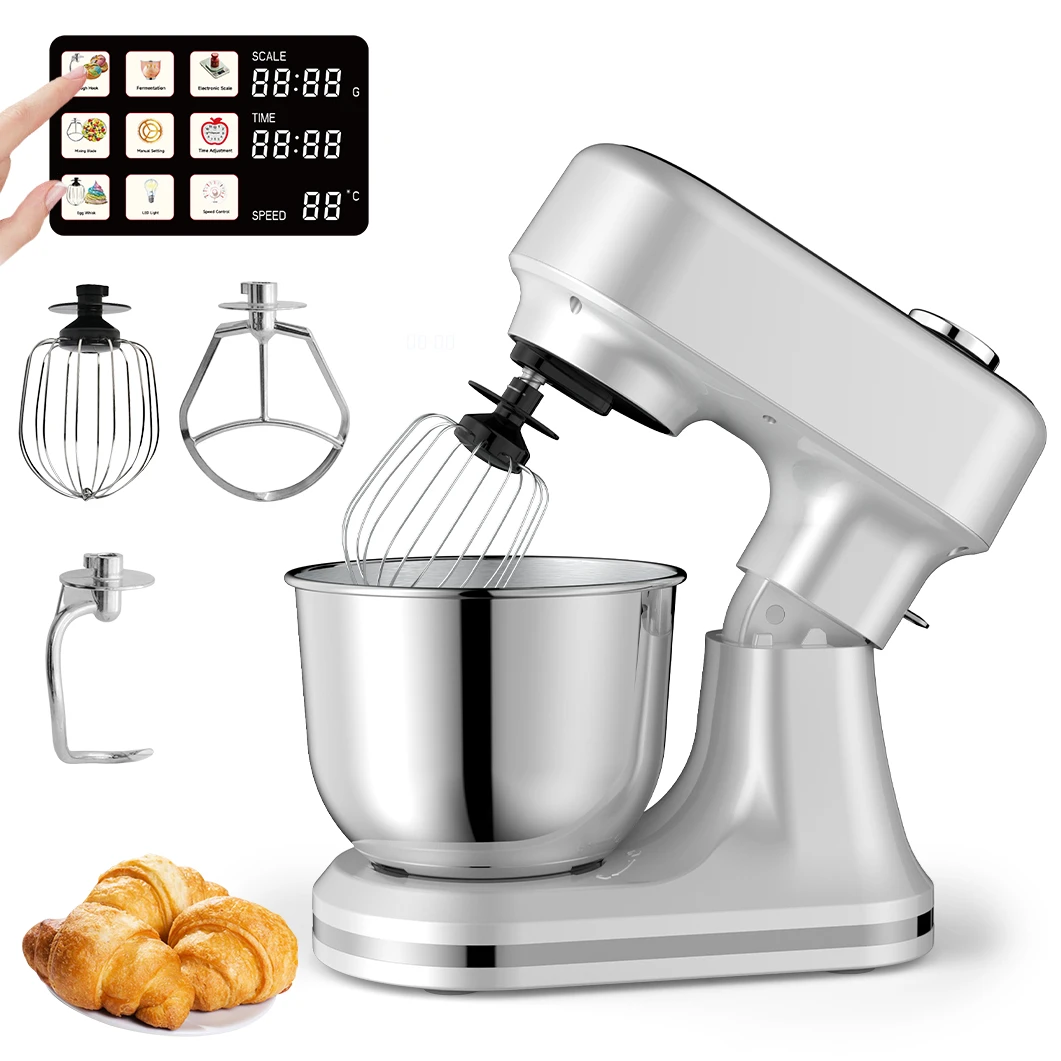 

Profession 5L 1500W Stand Pastry Mixer 12 Speeds With Scale Function With Fermentation Function Kitchen Machine