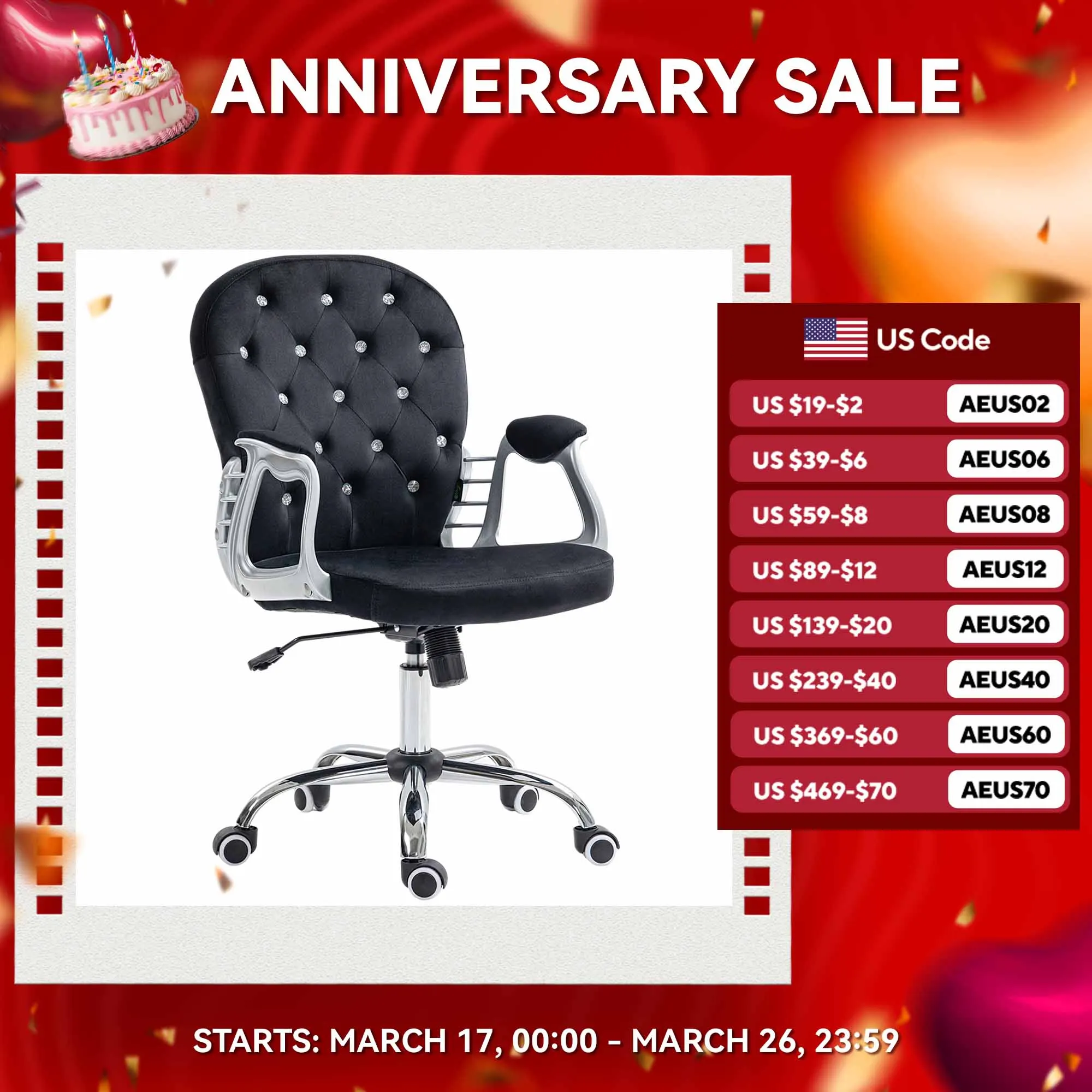 

Vinsetto Spandex Home Office Chair, Tufted Height Adjustable Computer Desk Chair with Swivel Wheels and Padded Armrests